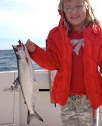 Young Girl and Her Catch